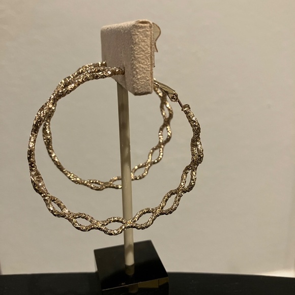 Gold Hoop Earrings - Picture 10 of 10